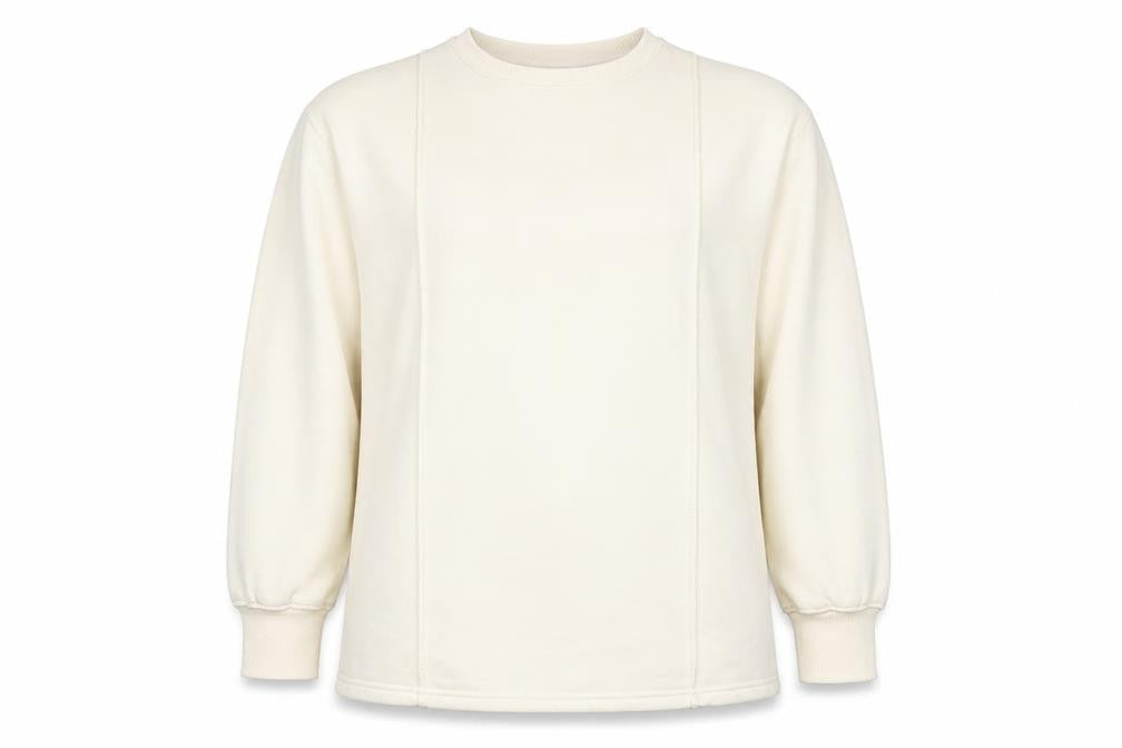 PrettyLittleThing Women's Beige Long Sleeve Pullover Sweatshirt UK 10
