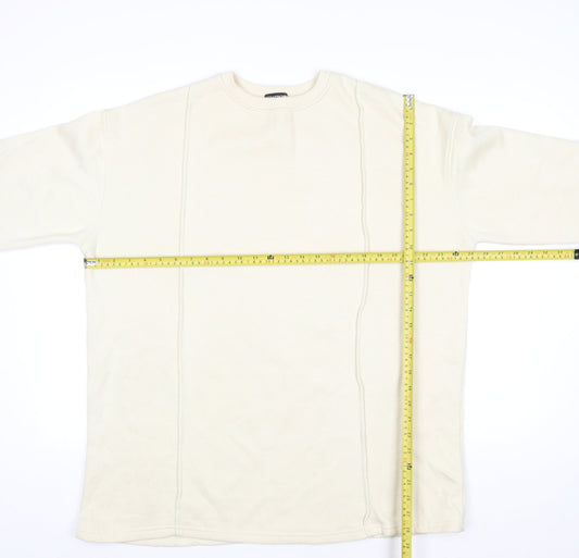 PrettyLittleThing Women's Beige Long Sleeve Pullover Sweatshirt UK 10