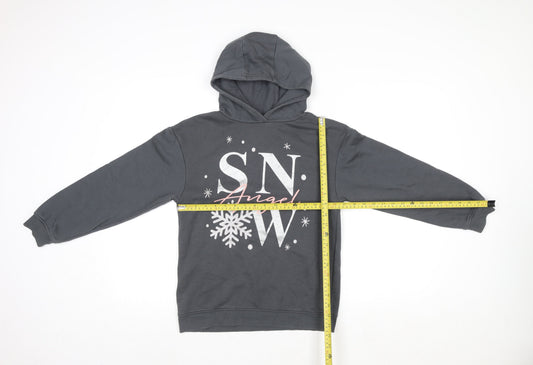 Primark Womens Grey Snow Angel Pullover Hoodie Size M