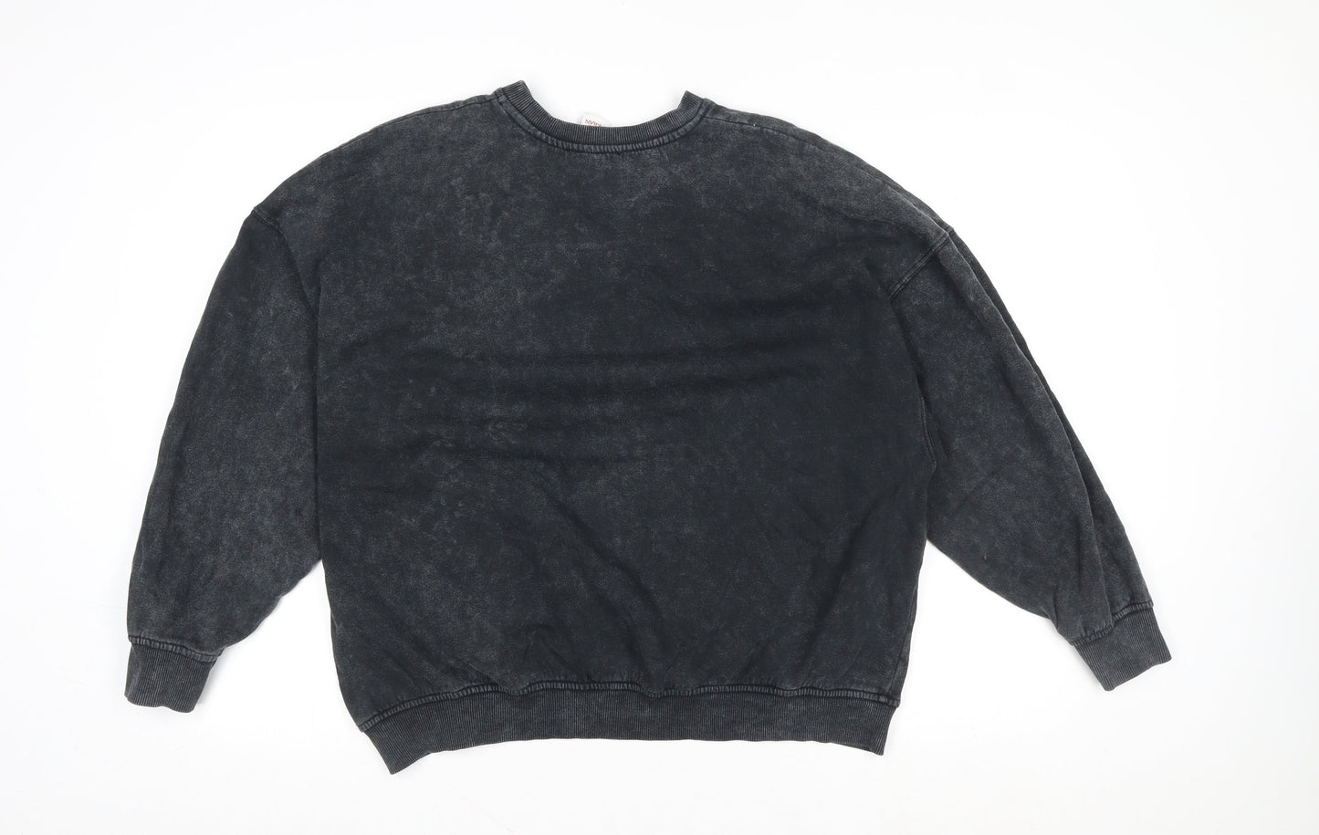 Bershka Women’s Black Mulan Sweatshirt Size S Cotton Blend
