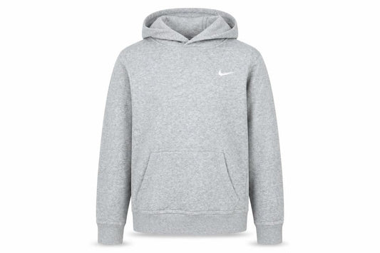 Nike Boys Grey Pullover Hoodie 10-12 Years Cotton Blend Logo Sweater