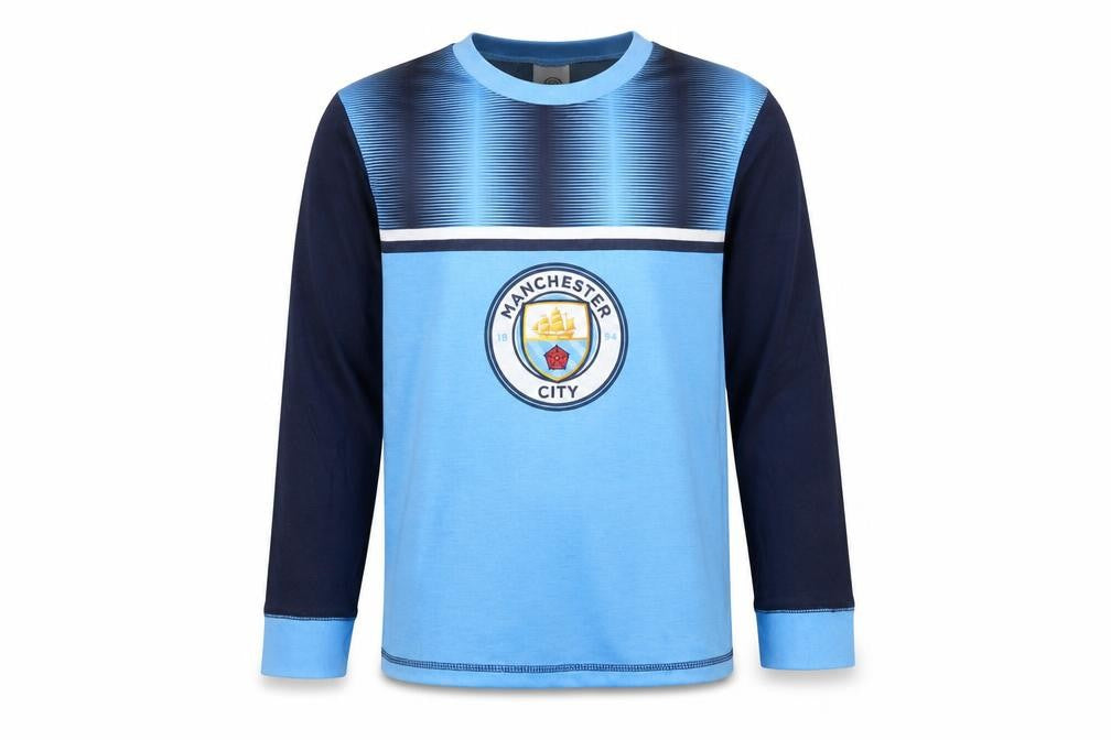 Character World Boys Blue Manchester City Long Sleeve T-Shirt 11-12 Years
