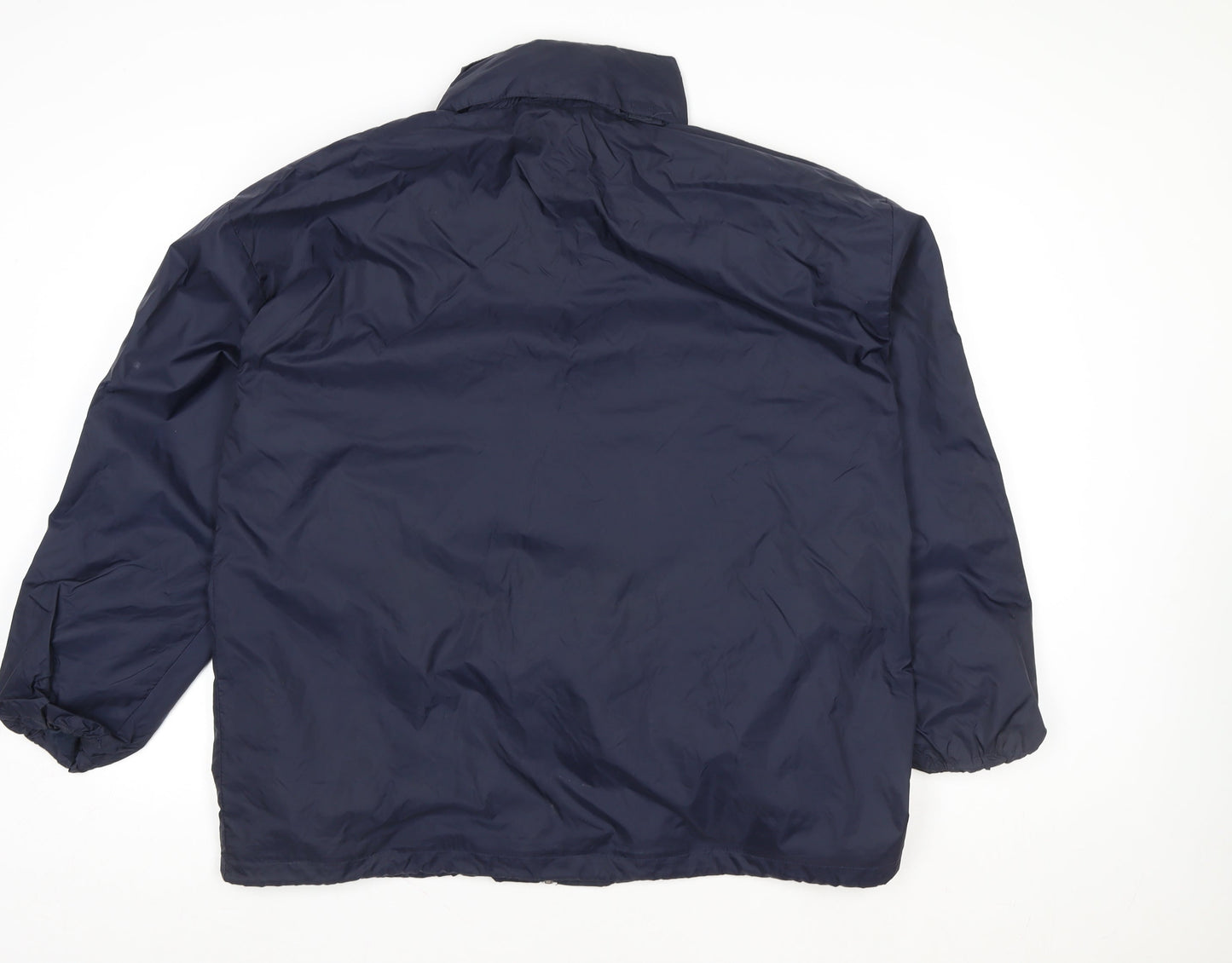 B&C Collection Unisex Blue L Windbreaker Jacket Lightweight Full Zip