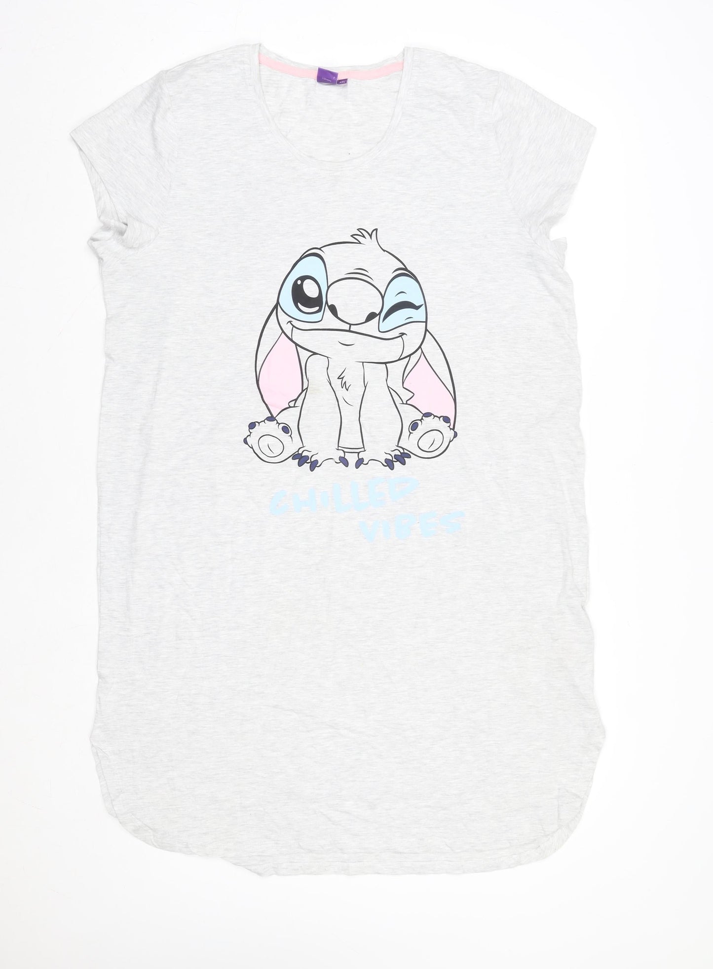 Disney Women’s Grey Stitch Nightshirt 2XL T-Shirt Style