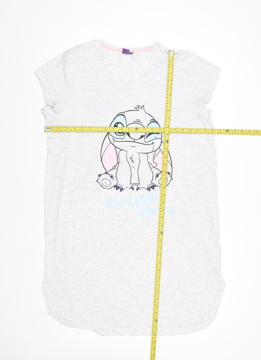 Disney Women’s Grey Stitch Nightshirt 2XL T-Shirt Style