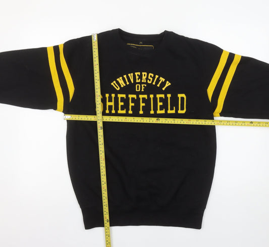 The University of Sheffield Black Yellow Womens S Sweatshirt