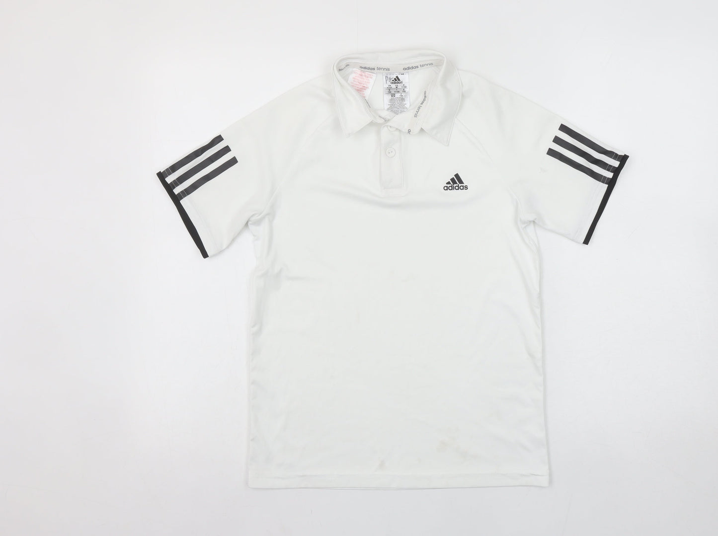 adidas Boys White Polo Tennis Top 11-12 Years Lightweight Sports Shirt