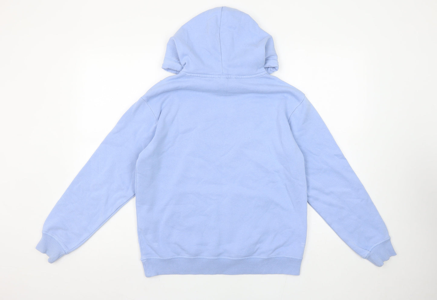 H&M Women Blue Pullover Hoodie XS Disney Mickey Cotton Blend