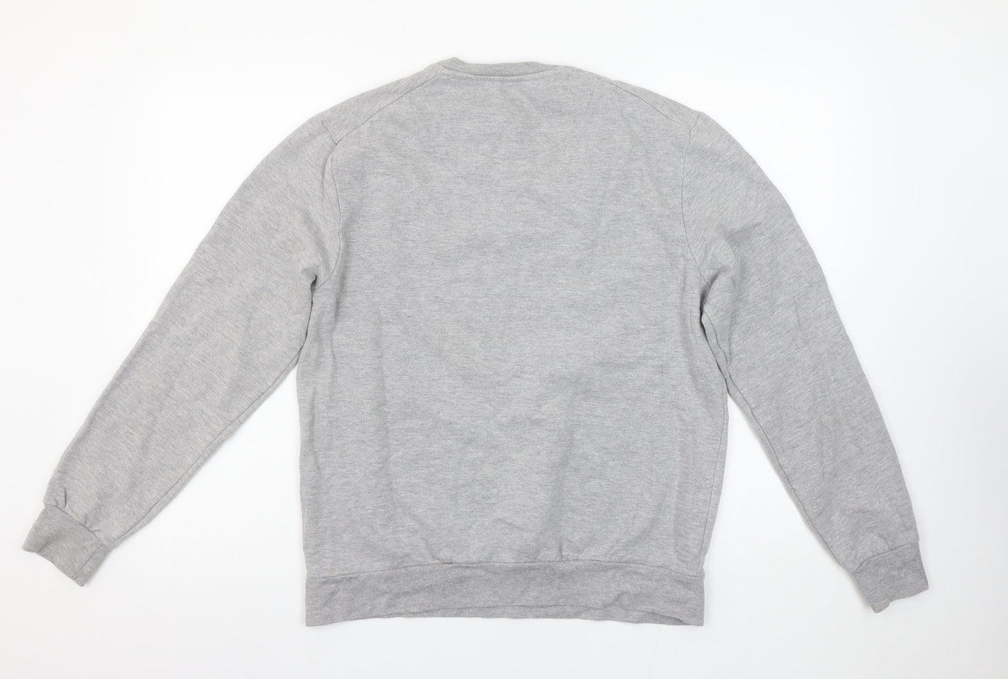 Woop Women’s Grey Lion Print Crew Neck Pullover Sweatshirt Size M