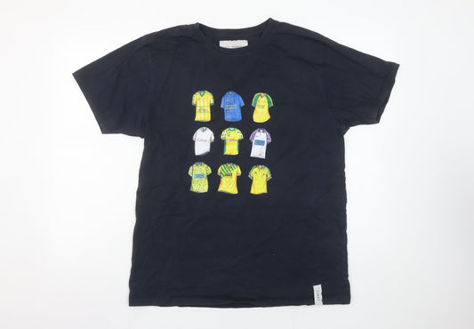 Art of Football Men’s Black L Graphic Sports Cotton T-Shirt