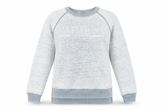 Liquid Energy Women’s Blue Long Sleeve San Francisco Sweatshirt Size S