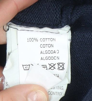 Marlboro Classics Men's Blue 2XL Cotton Crew Neck Pullover Jumper