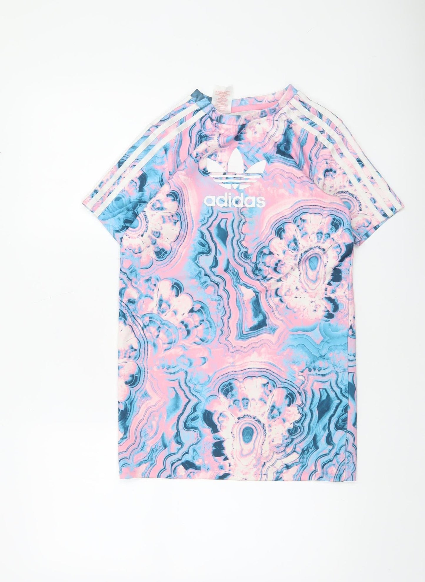 Adidas Girls Multicoloured T-Shirt Dress Size 9-10 Years