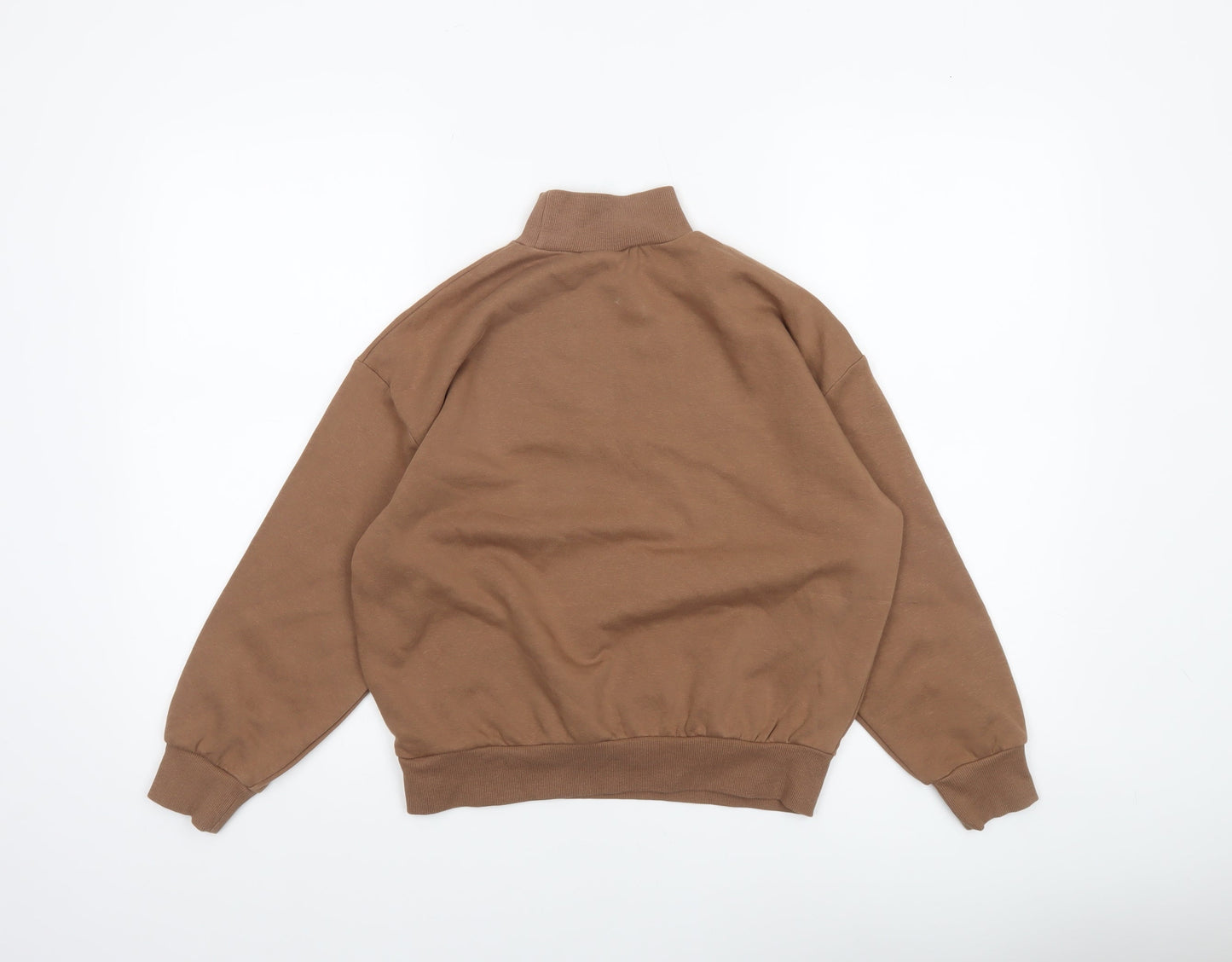 Destination Girls Brown Graphic High Neck Pullover Sweatshirt 9-10 Years