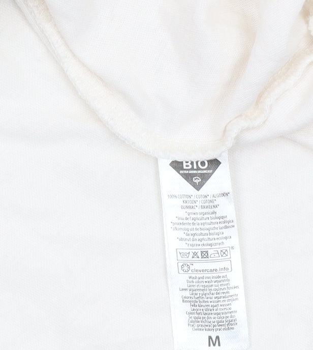 TEX Women's Ivory 'Ciao Bella!' Cotton T-Shirt Medium