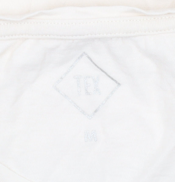 TEX Women's Ivory 'Ciao Bella!' Cotton T-Shirt Medium