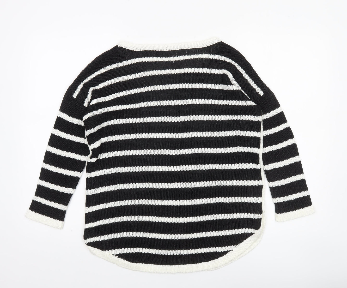 Next Women’s Black & White Striped Knit Jumper Size 10