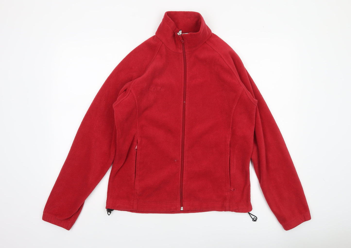 Columbia Unisex Red Fleece Zip Jacket Medium Lightweight Outdoor