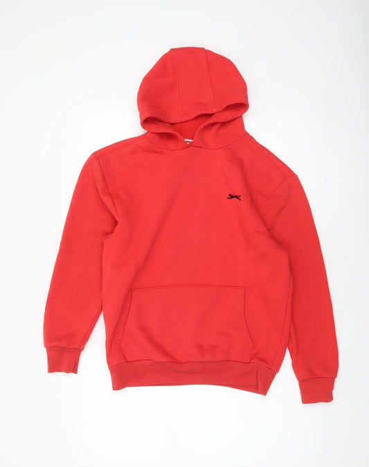 Slazenger Boys Red Pullover Hoodie 13 Years Medium Sportswear