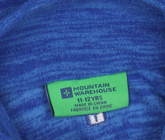 Mountain Warehouse Boys Blue Full Zip Fleece Jacket 11-12 Years