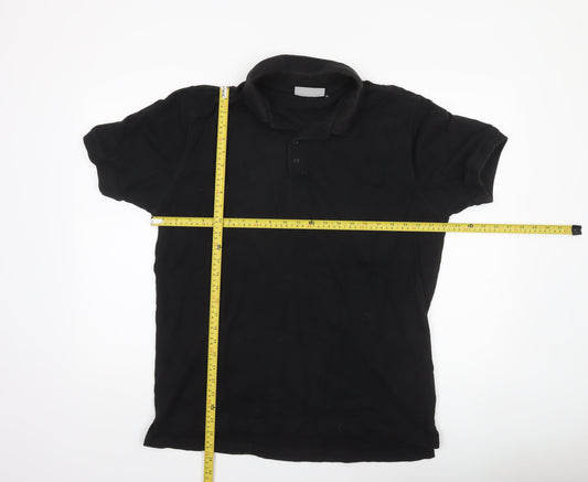 Glenmuir 1891 Men's Black Cotton Polo Shirt XL Regular Fit