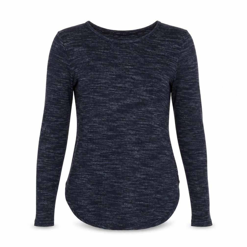 New Look Womens Blue Long Sleeve Basic Jersey Top Size 10