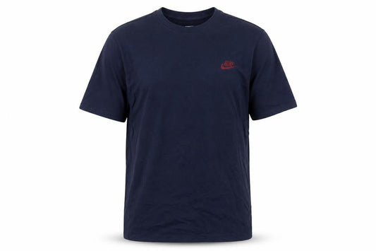 Nike Men's Blue Athletic Fit Cotton Crew Neck T-Shirt M