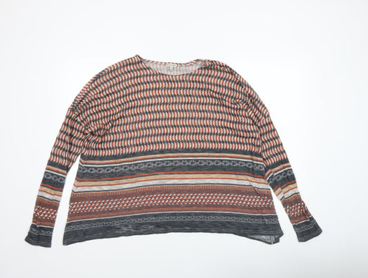River Island Womens Multicoloured Geometric Tunic Top Size 10