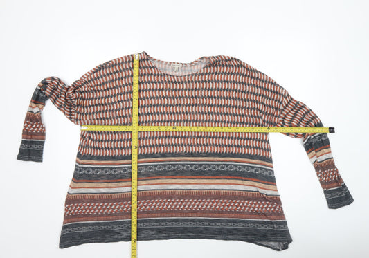 River Island Womens Multicoloured Geometric Tunic Top Size 10
