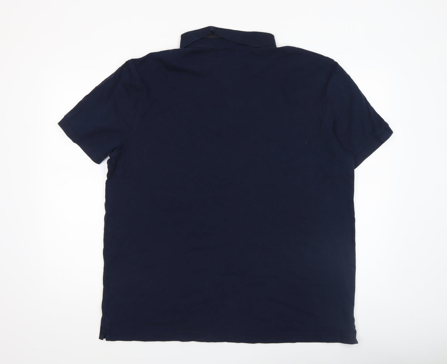 Charles Tyrwhitt Men's Blue Cotton Stretch Polo Shirt XL