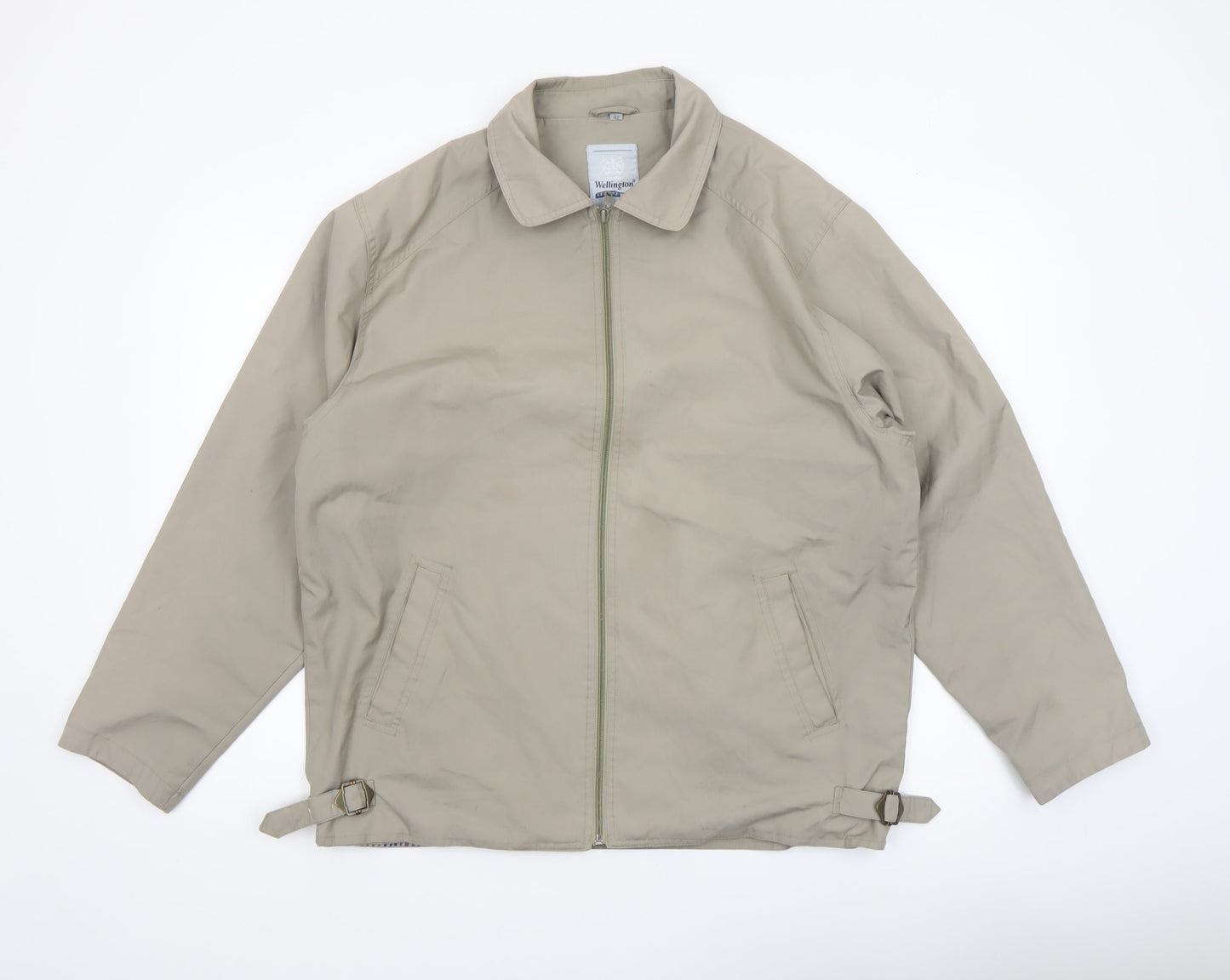 Wellington Men’s Beige 42 Regular Full Zip Cotton Blend Casual Jacket