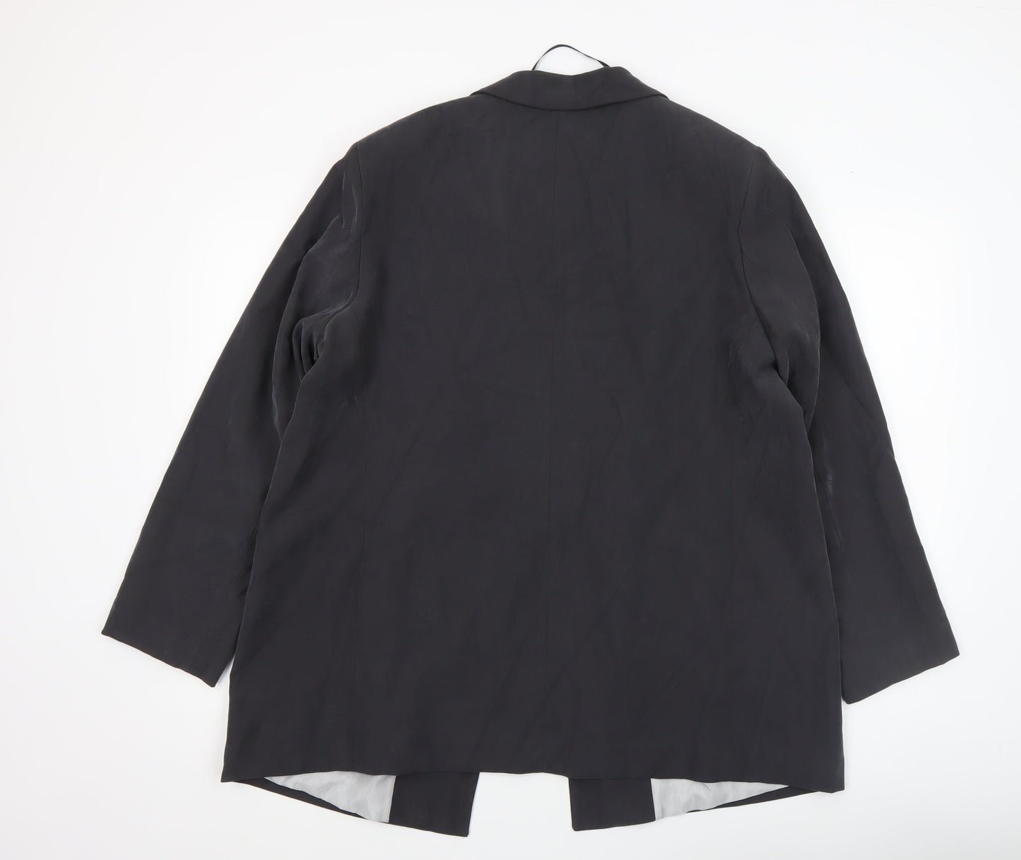 JD Williams Women's Black Regular Fit Longline Blazer Size 20