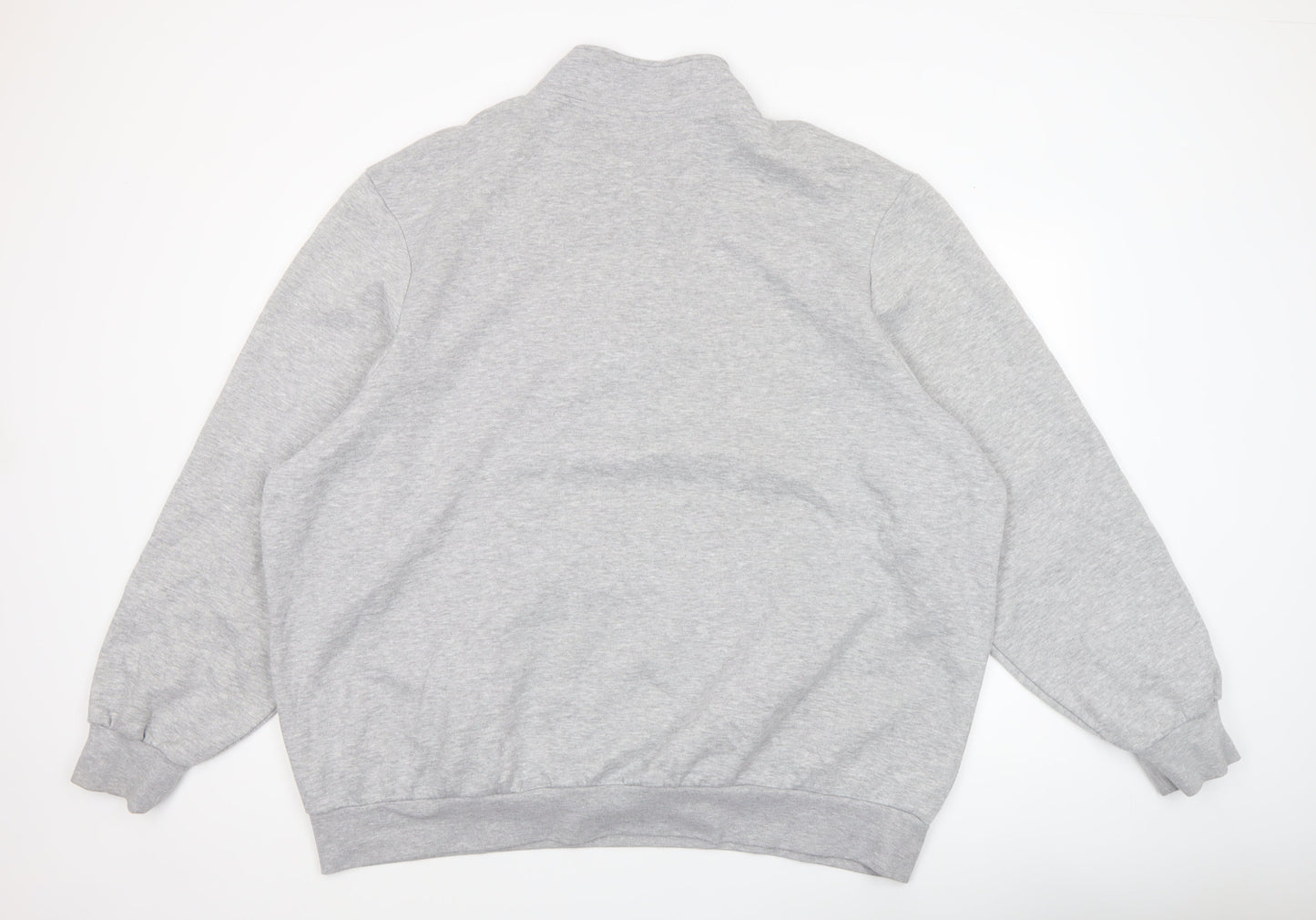 Slazenger Men's Grey 4XL 1/4 Zip Fleece Sweatshirt