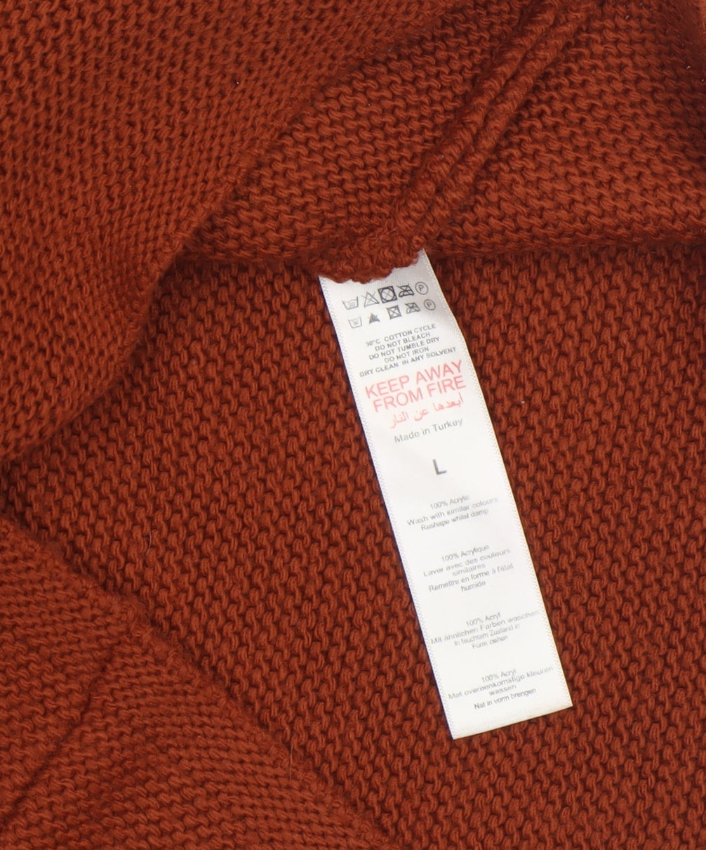 PrettyLittleThing Women’s Brown Knit Pencil Skirt Size L