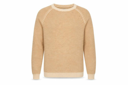 Next Men’s Beige Cotton Crew Neck Jumper Size M Regular Fit