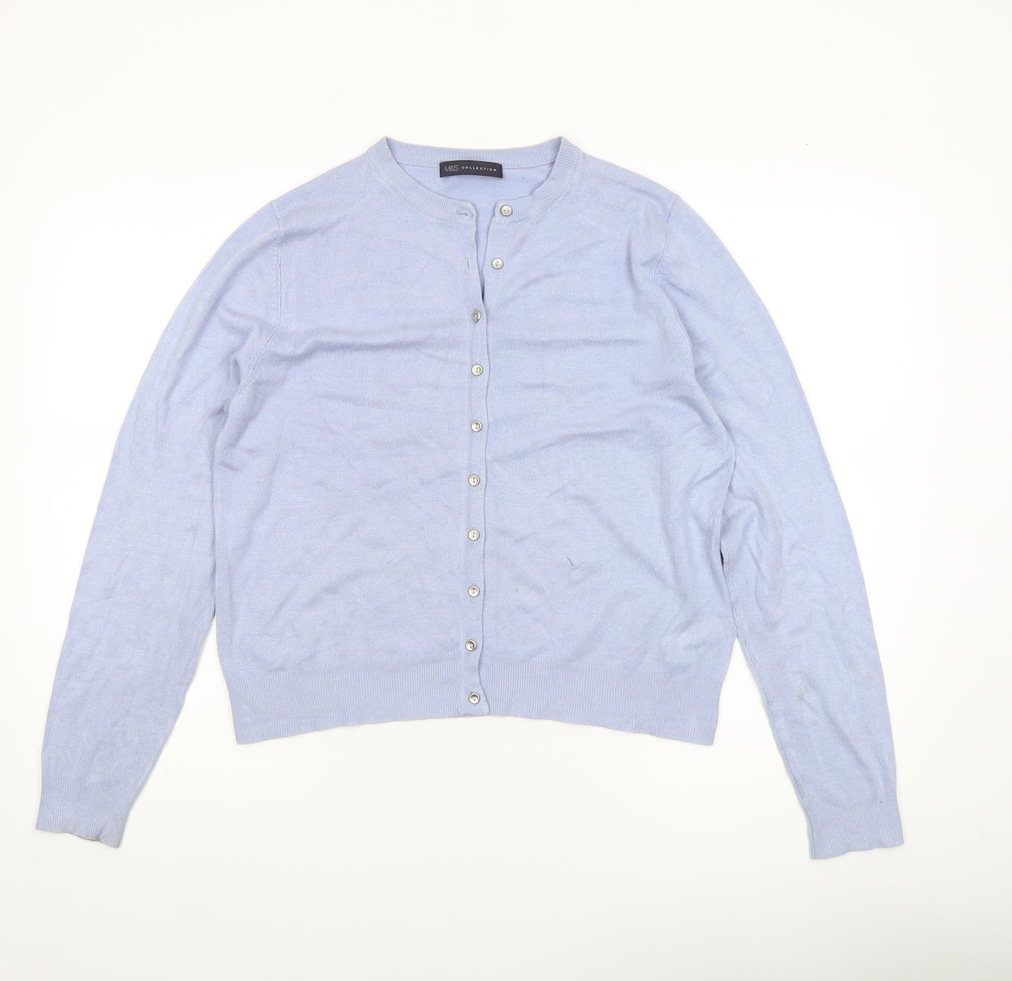 Marks and Spencer Women’s Blue Viscose Cardigan Size 14