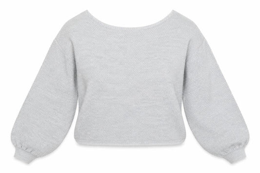 The Rockn Rev Women’s Grey Acrylic Knit Pullover Jumper Size 10