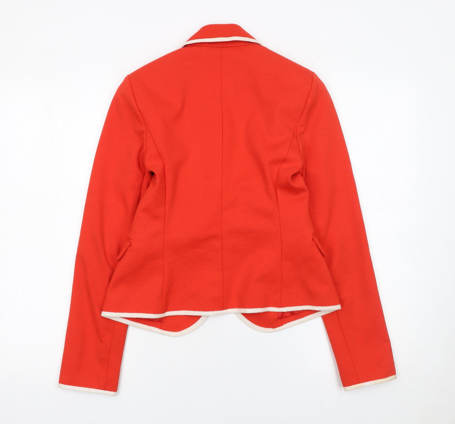 Gap Women Red Modern Blazer UK 4 Single-Breasted Tailored Jacket