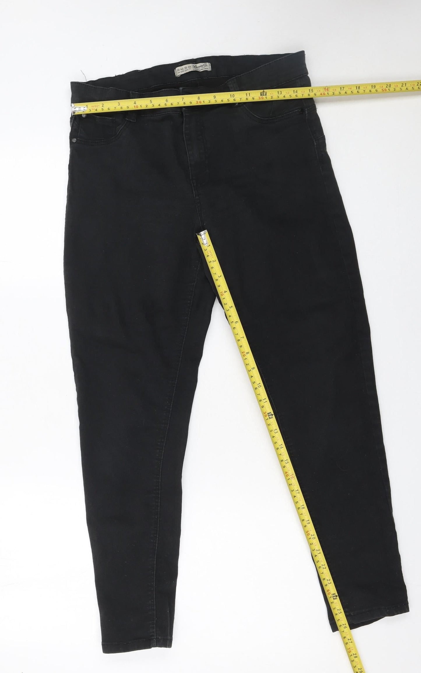 Denim Co. Women’s Black Skinny Jeans Size 14 Slim Fit