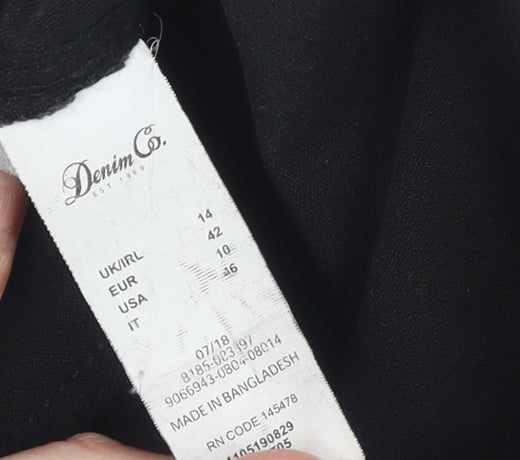 Denim Co. Women’s Black Skinny Jeans Size 14 Slim Fit