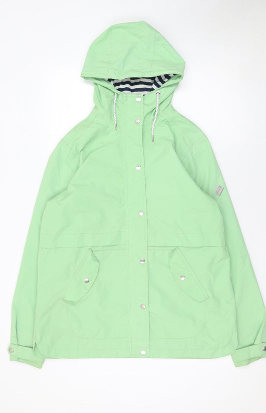 Regatta Womens Green Waterproof Hooded Rain Coat Jacket UK 14