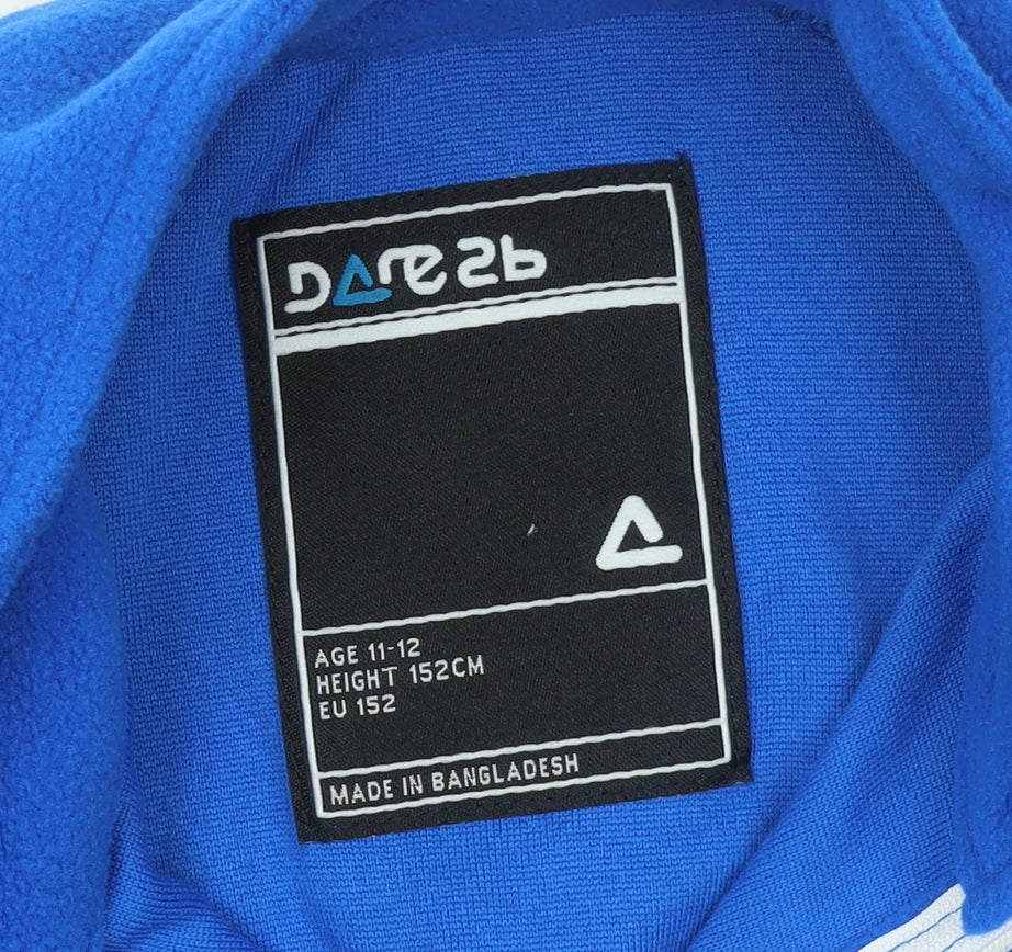 Dare 2b Boys Blue Fleece 1/2 Zip Pullover Sweatshirt Age 11-12 Years
