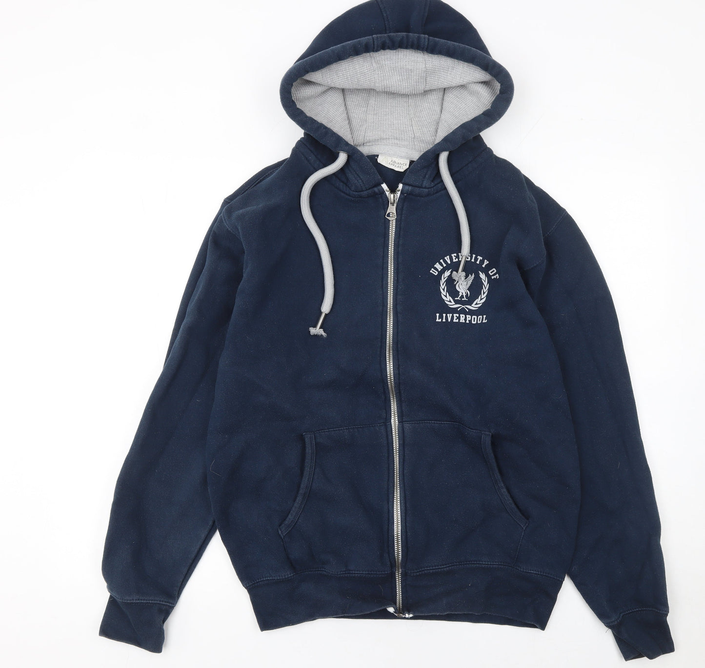 Advance Apparel Men’s Blue Full Zip Hoodie L University of Liverpool