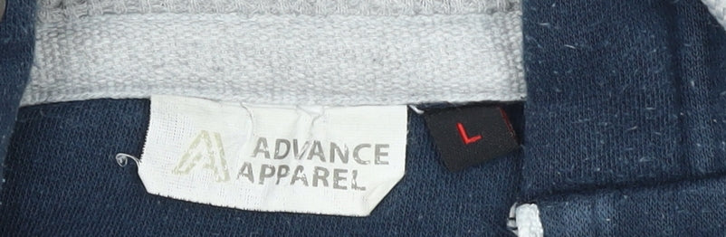 Advance Apparel Men’s Blue Full Zip Hoodie L University of Liverpool