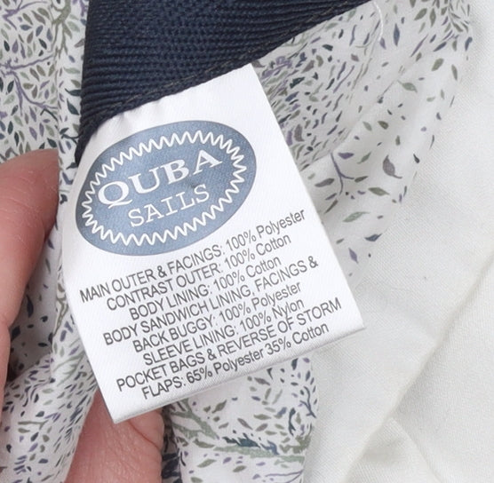 Quba & Co Women's White Mid-Length Trench Coat Belted Size One