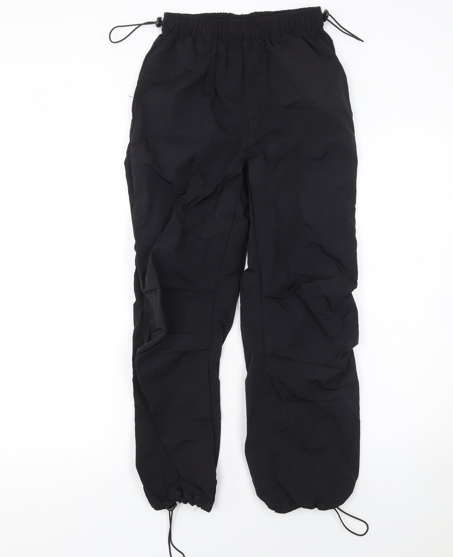 Mango Women’s Black Polyester Jogger Trousers Size 10