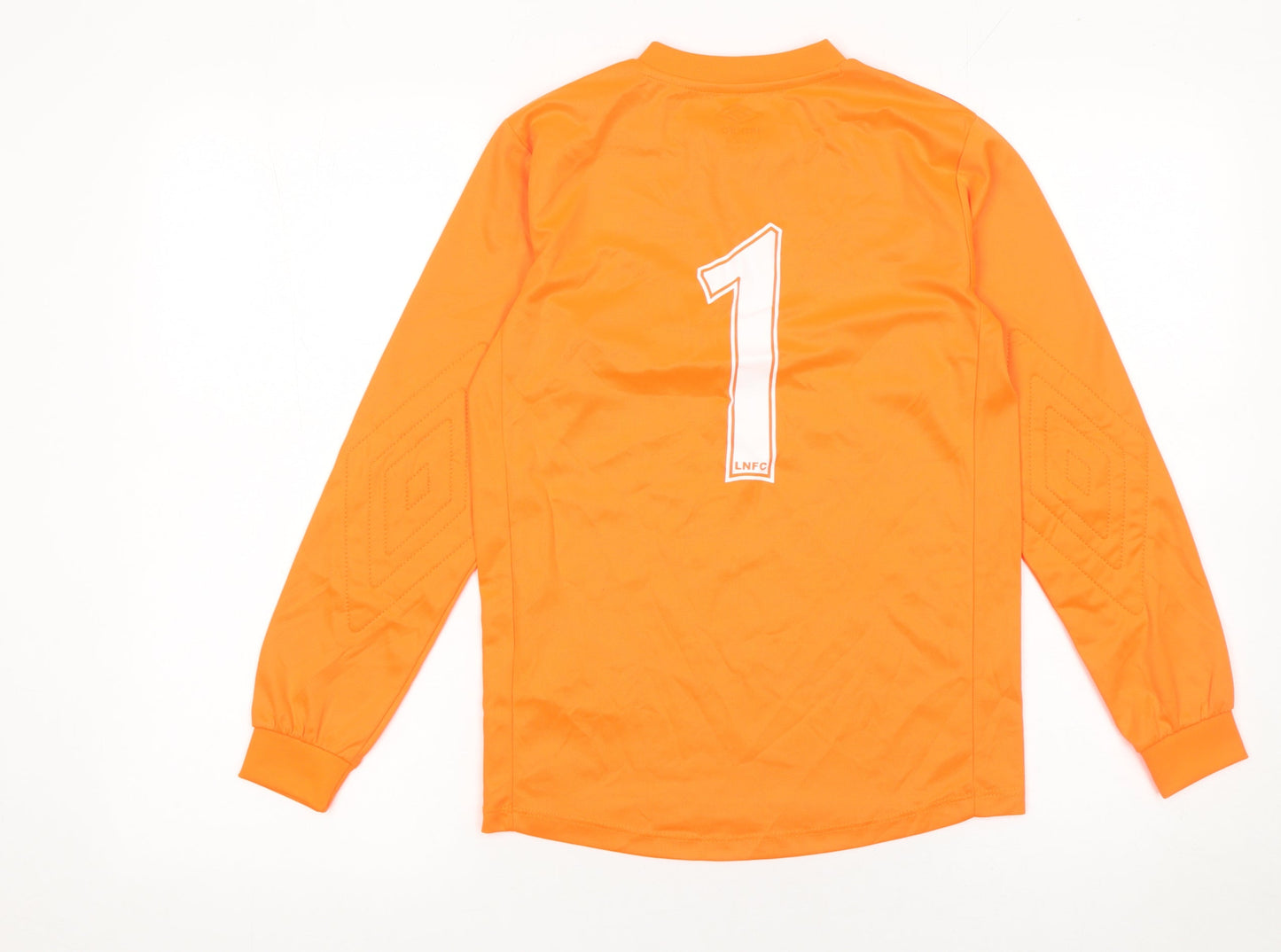 Umbro Boys Orange Long Sleeve Football Goalkeeper Jersey Size 146 Polyester