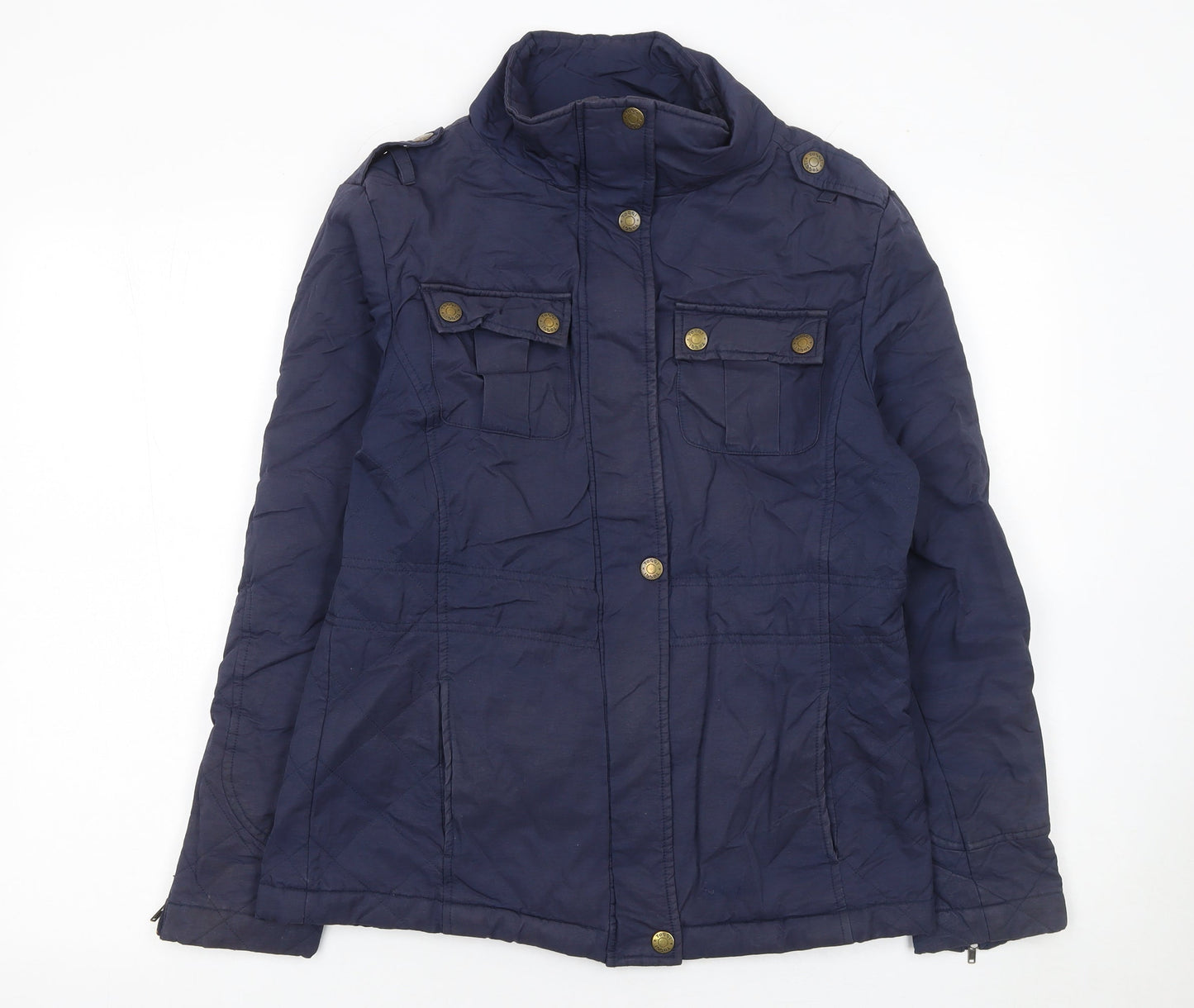 Toggi Women's Blue Military Style Mid-Length Jacket Size 10