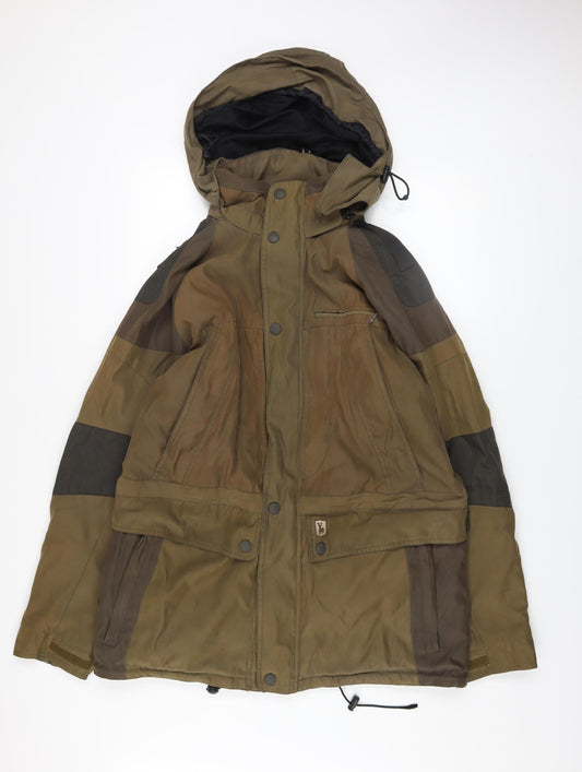Deerhunter Men’s Brown RAM Waterproof Hooded Parka Jacket Size 52