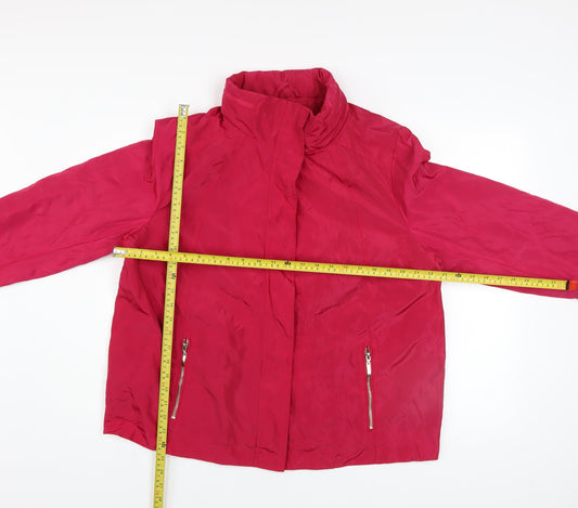 love COATS Women's Pink Full Zip Lined Jacket Size 18